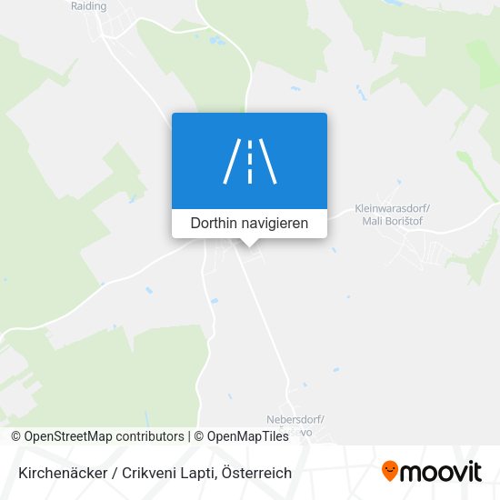 Kirchenäcker / Crikveni Lapti Karte