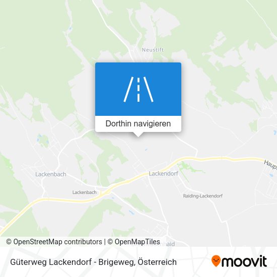 Güterweg Lackendorf - Brigeweg Karte