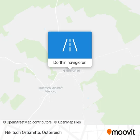 Nikitsch Ortsmitte Karte