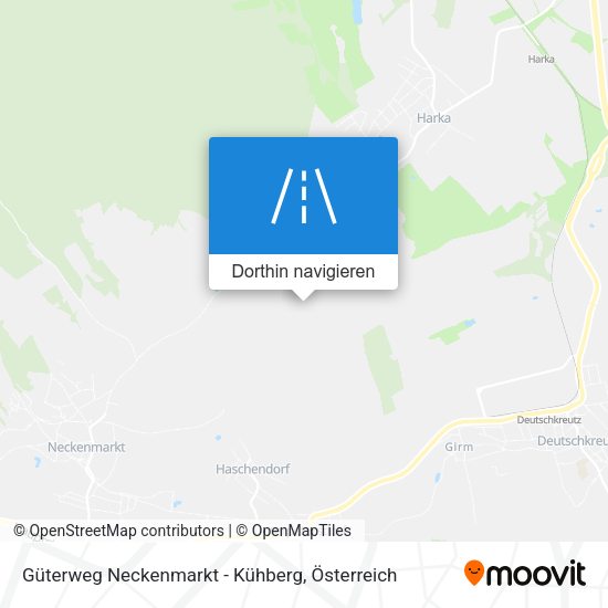 Güterweg Neckenmarkt - Kühberg Karte