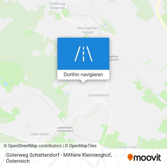 Güterweg Schattendorf - Mittlere Kleinlanghof Karte