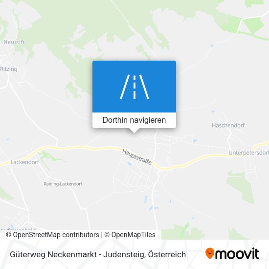 Güterweg Neckenmarkt - Judensteig Karte