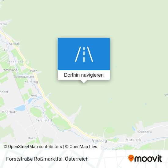 Forststraße Roßmarkttal Karte