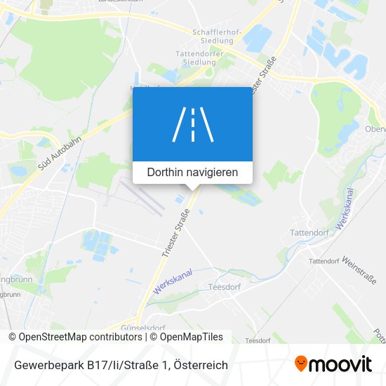 Gewerbepark B17/Ii/Straße 1 Karte
