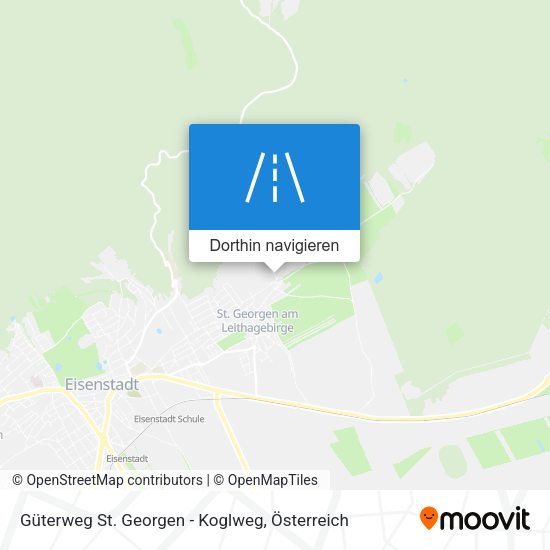 Güterweg St. Georgen - Koglweg Karte