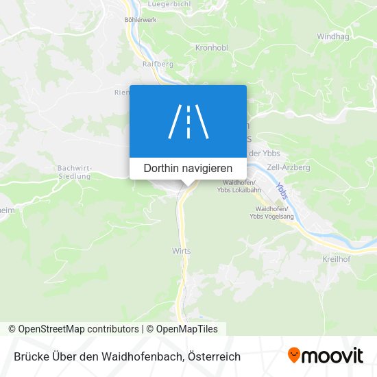 Brücke Über den Waidhofenbach Karte