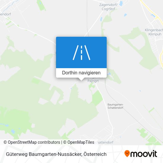 Güterweg Baumgarten-Nussäcker Karte