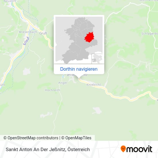 Sankt Anton An Der Jeßnitz Karte