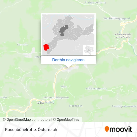 Rosenbühelrotte Karte