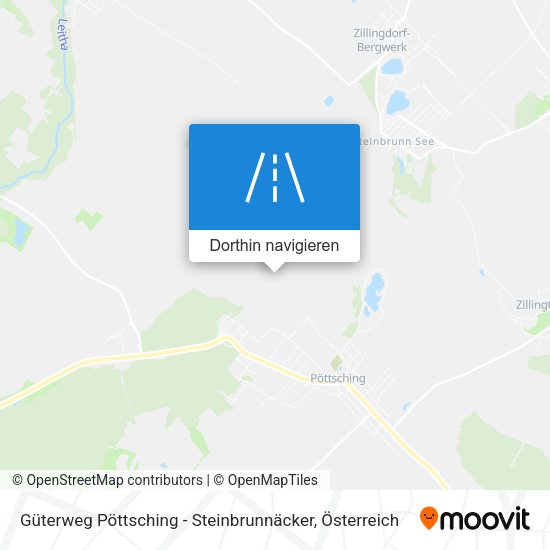 Güterweg Pöttsching - Steinbrunnäcker Karte