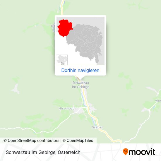 Schwarzau Im Gebirge Karte