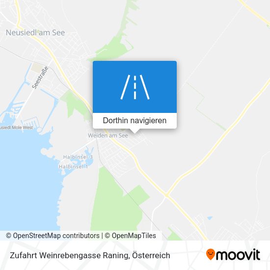 Zufahrt Weinrebengasse Raning Karte
