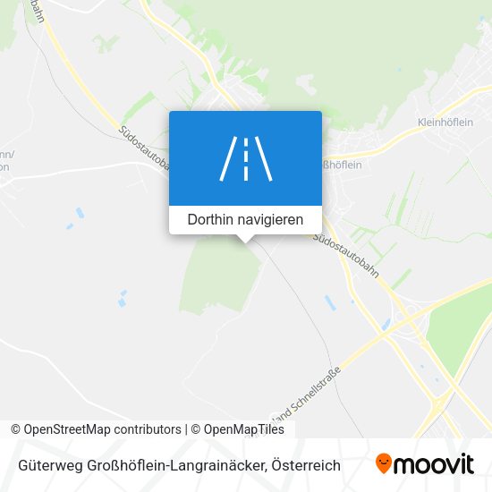 Güterweg Großhöflein-Langrainäcker Karte