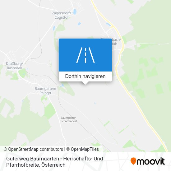 Güterweg Baumgarten - Herrschafts- Und Pfarrhofbreite Karte