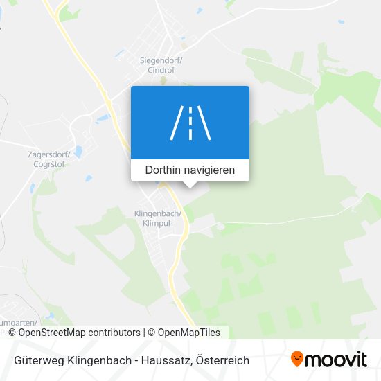 Güterweg Klingenbach - Haussatz Karte