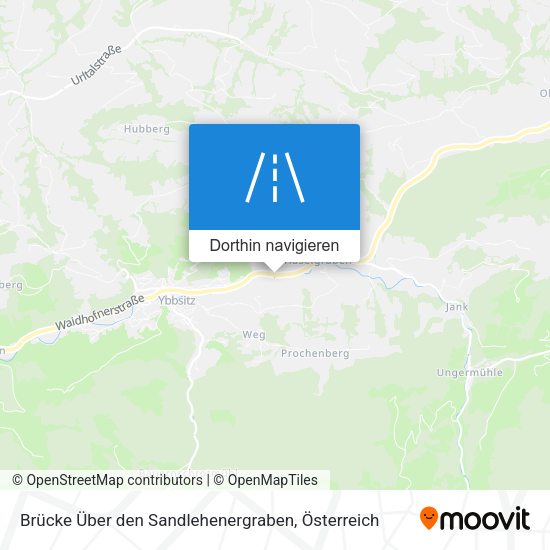 Brücke Über den Sandlehenergraben Karte