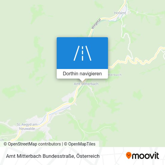 Amt Mitterbach Bundesstraße Karte