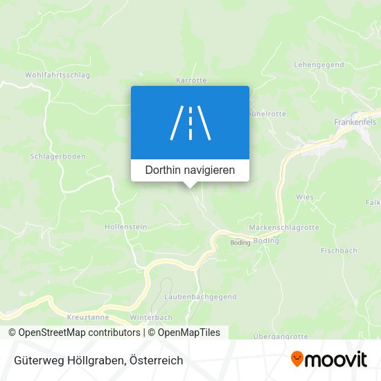 Güterweg Höllgraben Karte