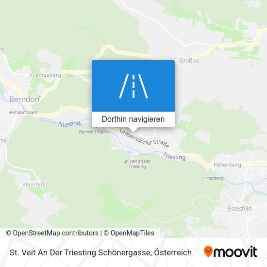 St. Veit An Der Triesting Schönergasse Karte