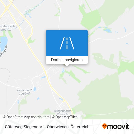 Güterweg Siegendorf - Oberwiesen Karte