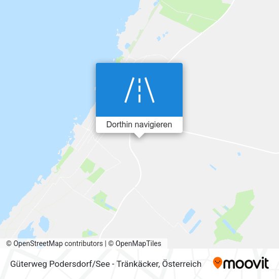 Güterweg Podersdorf / See - Tränkäcker Karte