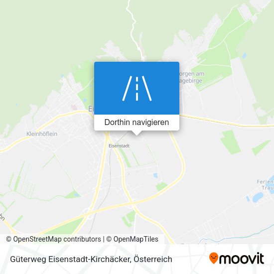 Güterweg Eisenstadt-Kirchäcker Karte