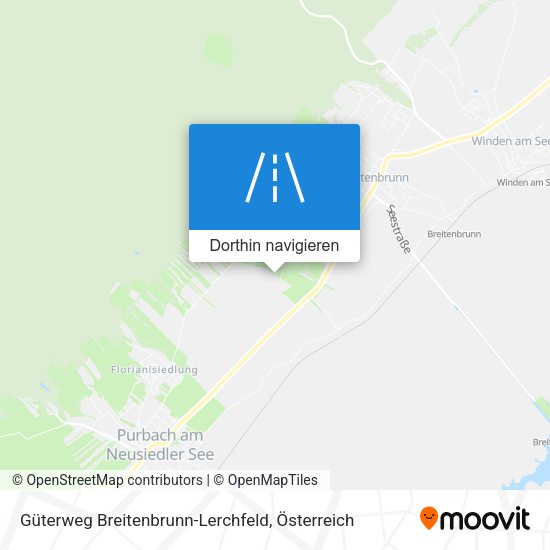 Güterweg Breitenbrunn-Lerchfeld Karte