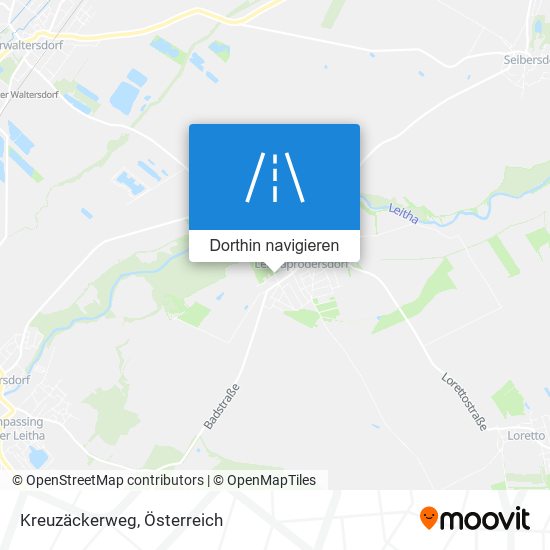 Kreuzäckerweg Karte