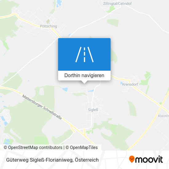 Güterweg Sigleß-Florianiweg Karte