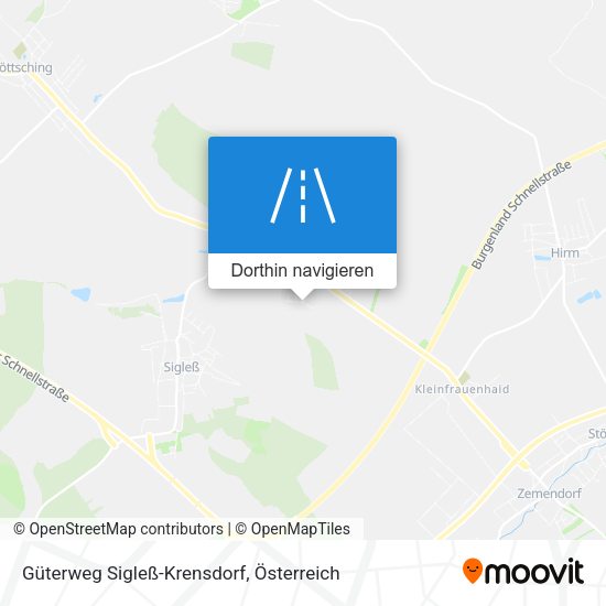 Güterweg Sigleß-Krensdorf Karte