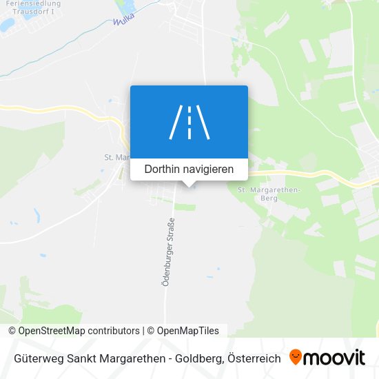 Güterweg Sankt Margarethen - Goldberg Karte