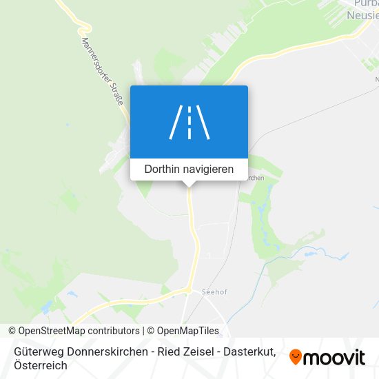 Güterweg Donnerskirchen - Ried Zeisel - Dasterkut Karte