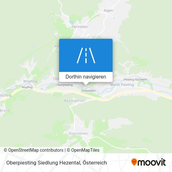 Oberpiesting Siedlung Hezental Karte