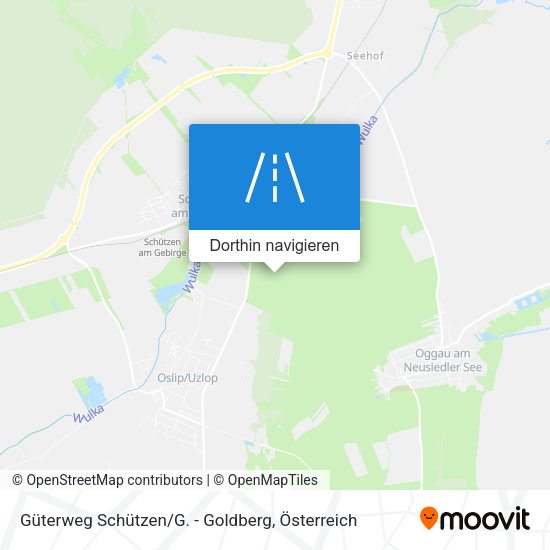Güterweg Schützen / G. - Goldberg Karte