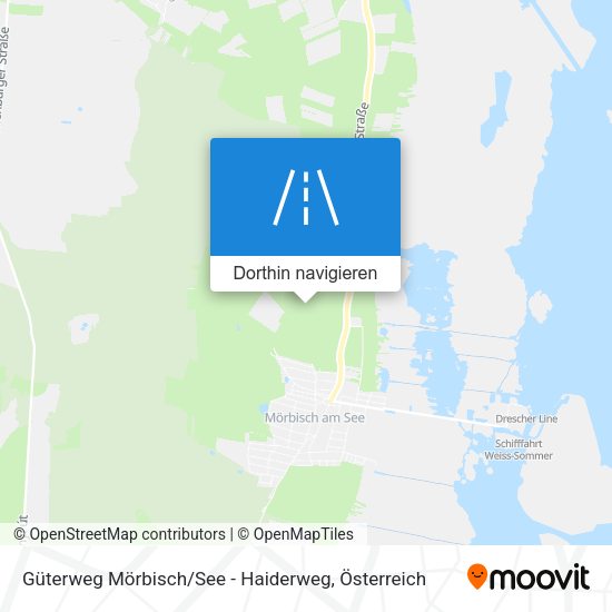 Güterweg Mörbisch / See - Haiderweg Karte