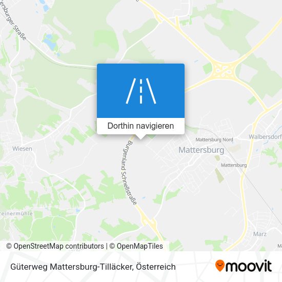Güterweg Mattersburg-Tilläcker Karte