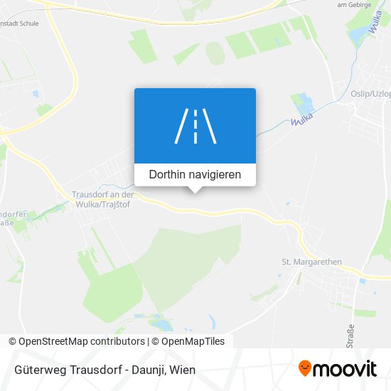 Güterweg Trausdorf - Daunji Karte