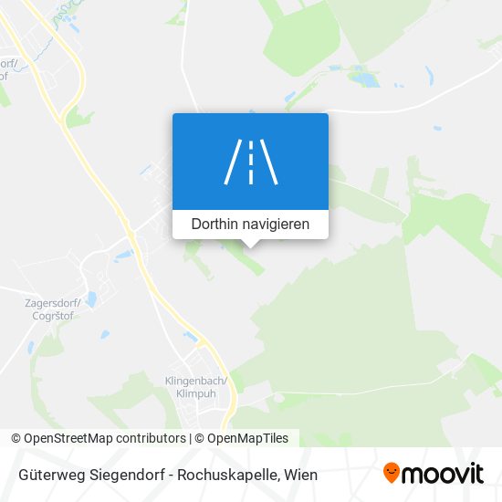 Güterweg Siegendorf - Rochuskapelle Karte