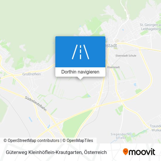 Güterweg Kleinhöflein-Krautgarten Karte