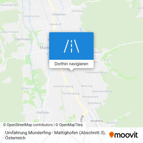 Umfahrung Munderfing - Mattighofen (Abschnitt 3) Karte