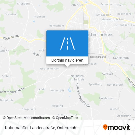 Kobernaußer Landesstraße Karte