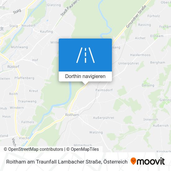 Roitham am Traunfall Lambacher Straße Karte