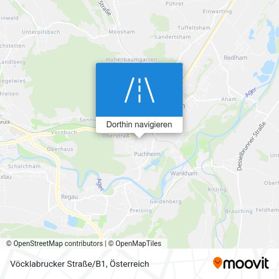 Vöcklabrucker Straße/B1 Karte
