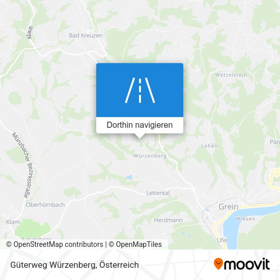 Güterweg Würzenberg Karte