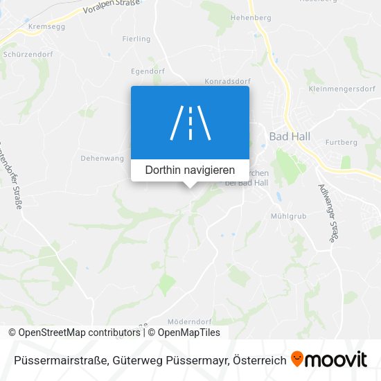 Püssermairstraße, Güterweg Püssermayr Karte