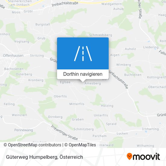 Güterweg Humpelberg Karte