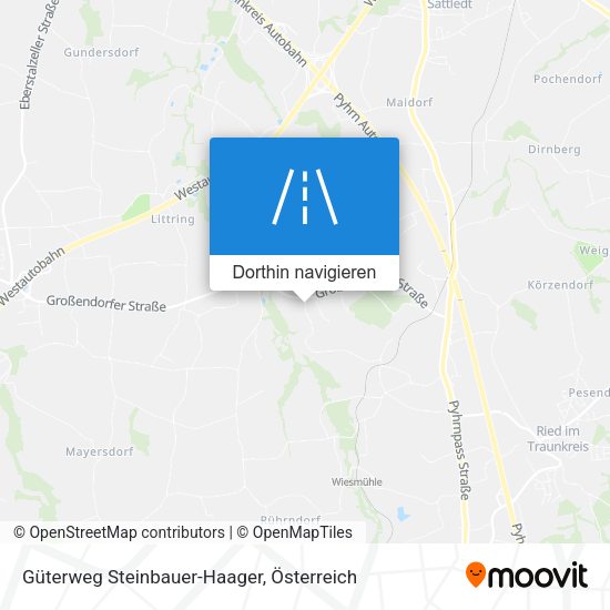 Güterweg Steinbauer-Haager Karte