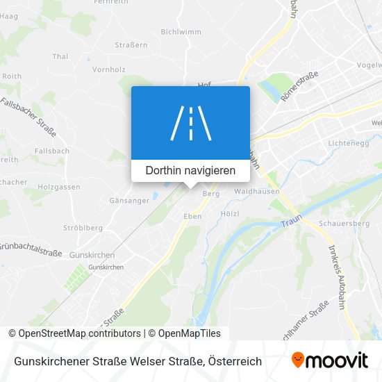 Gunskirchener Straße Welser Straße Karte