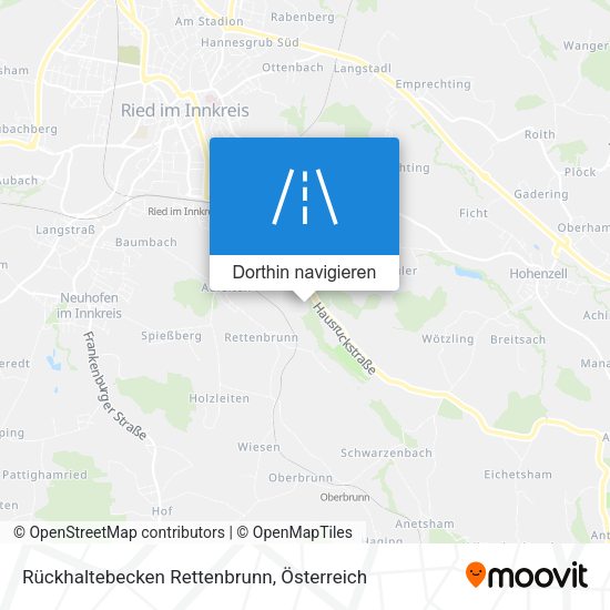 Rückhaltebecken Rettenbrunn Karte