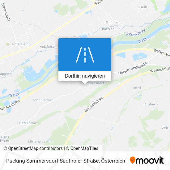 Pucking Sammersdorf Südtiroler Straße Karte